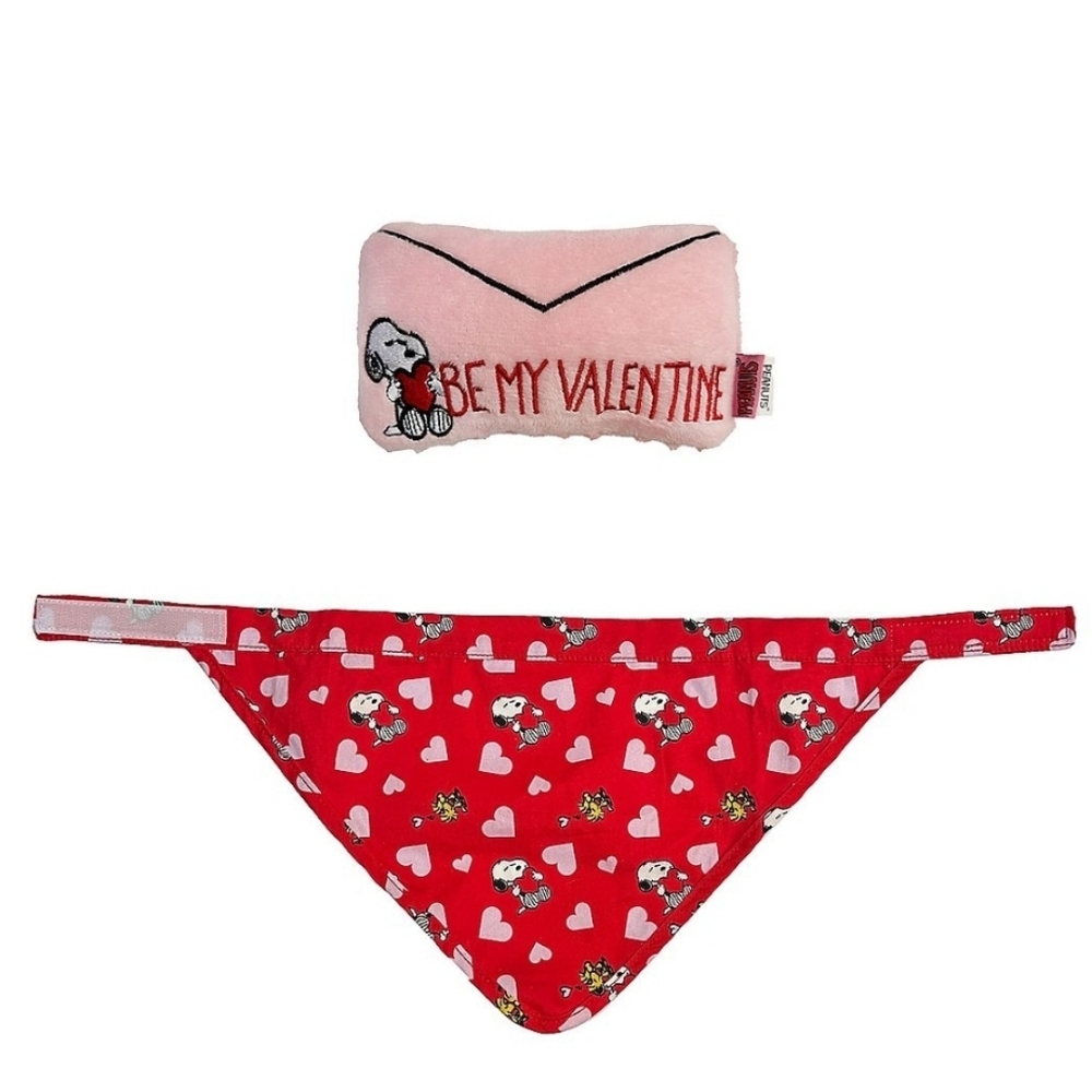 Peanuts snoopy dog toy & bandana new - Picture 2 of 4